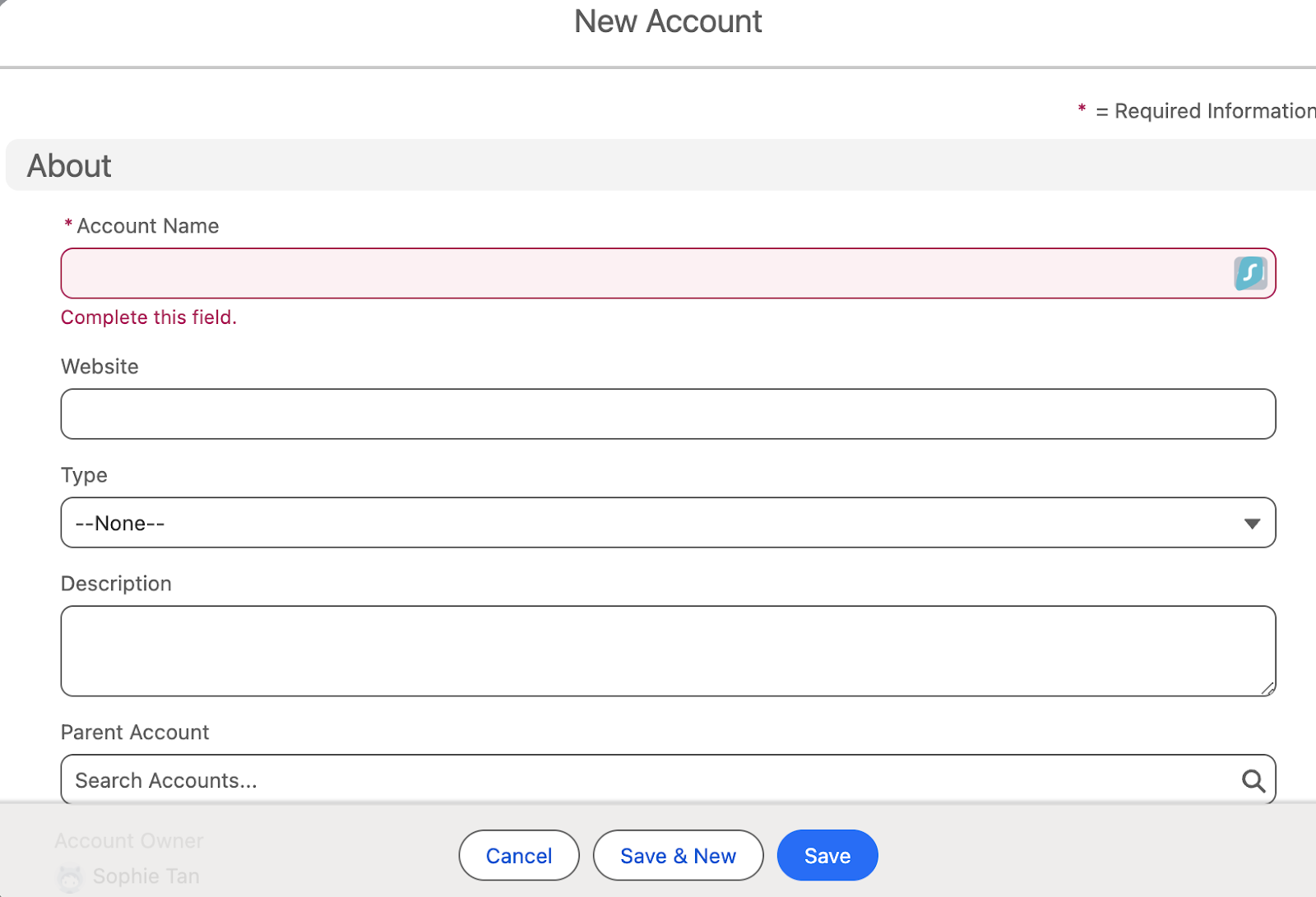 Creating account after opportunities created