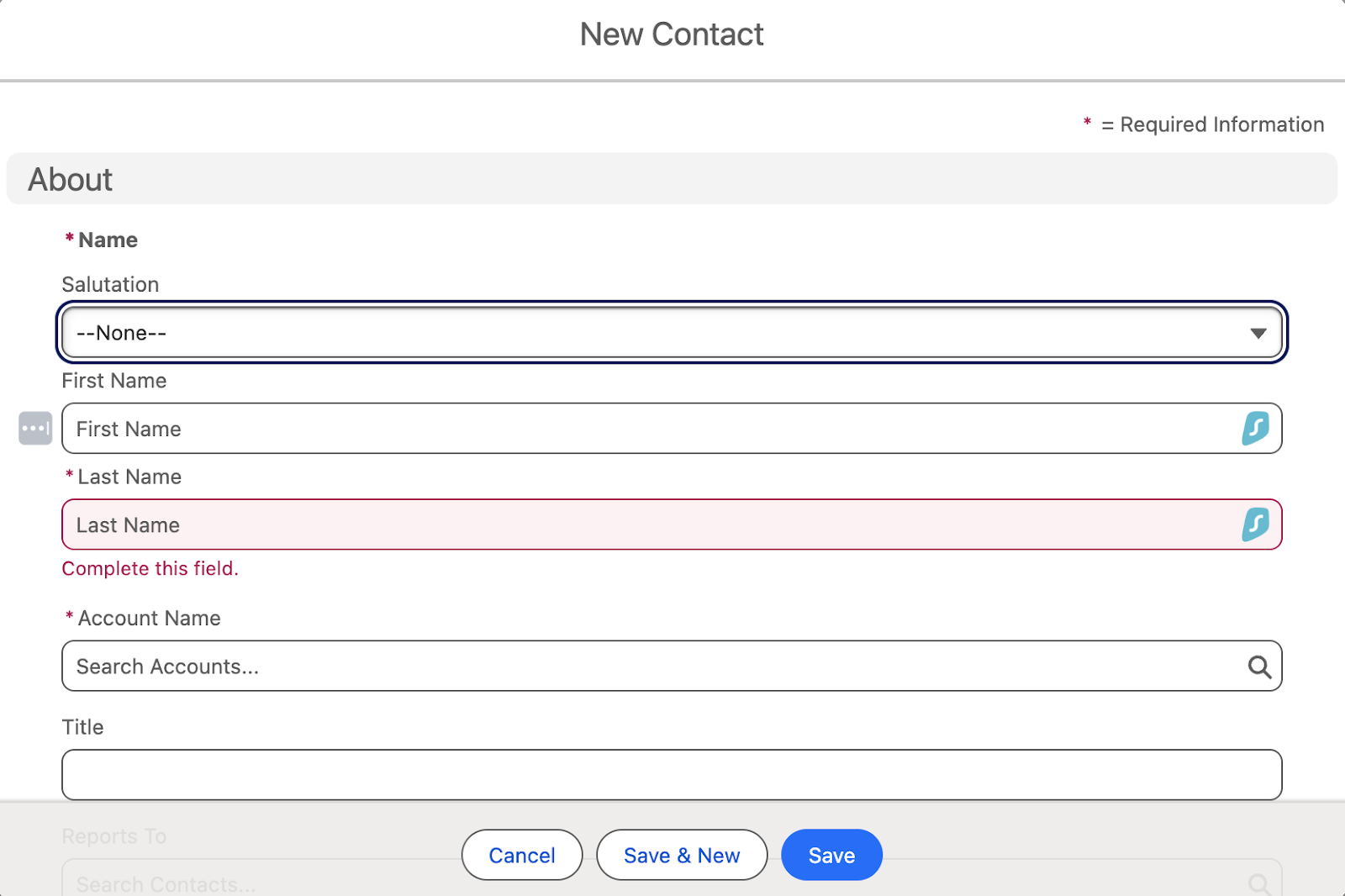 Creating contact after opportunities created